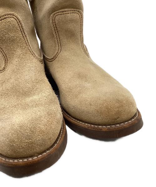 RED WING（レッドウィング）RED WING (レッドウィング) RED WING　ペコス・ローパー　刺繍タグ　1997年　ペコスブーツ ベージュ サイズ:８　1/2の古着・服飾アイテム