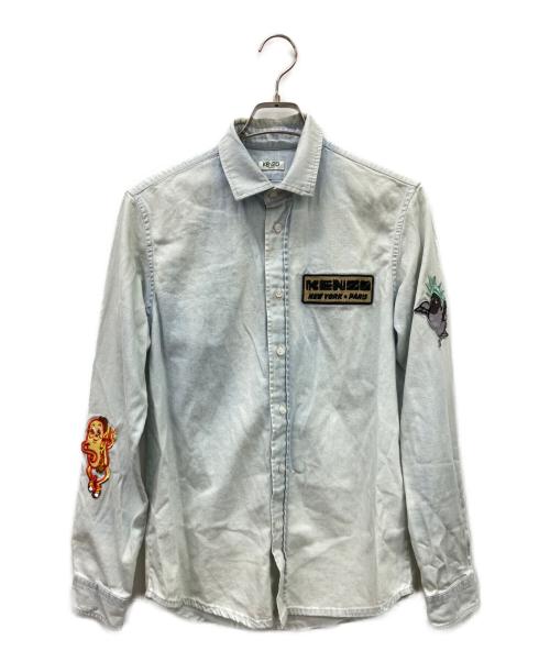 KENZO（ケンゾー）KENZO (ケンゾー) KENZO　長袖シャツ スカイブルー サイズ:Sの古着・服飾アイテム