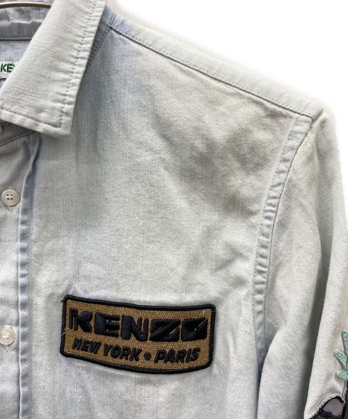 KENZO（ケンゾー）KENZO (ケンゾー) KENZO　長袖シャツ スカイブルー サイズ:Sの古着・服飾アイテム
