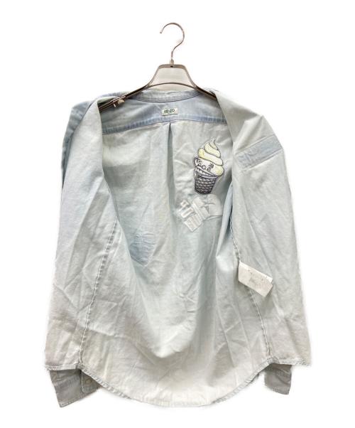 KENZO（ケンゾー）KENZO (ケンゾー) KENZO　長袖シャツ スカイブルー サイズ:Sの古着・服飾アイテム