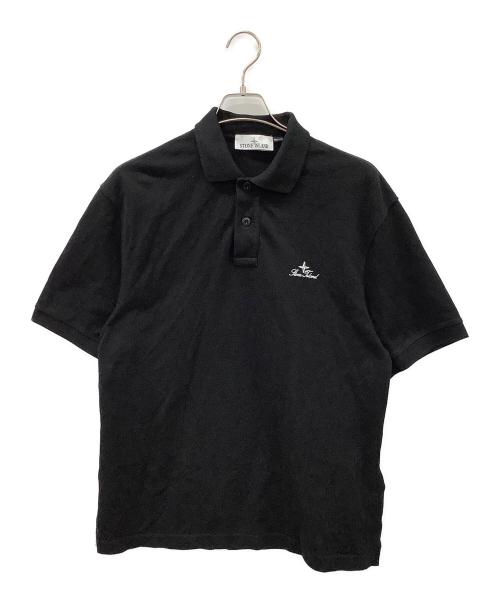 STONE ISLAND（ストーンアイランド）STONE ISLAND (ストーンアイランド) STONEISLANDポロシャツ ブラック サイズ:Mの古着・服飾アイテム