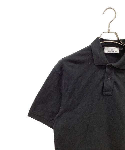 STONE ISLAND（ストーンアイランド）STONE ISLAND (ストーンアイランド) STONEISLANDポロシャツ ブラック サイズ:Mの古着・服飾アイテム