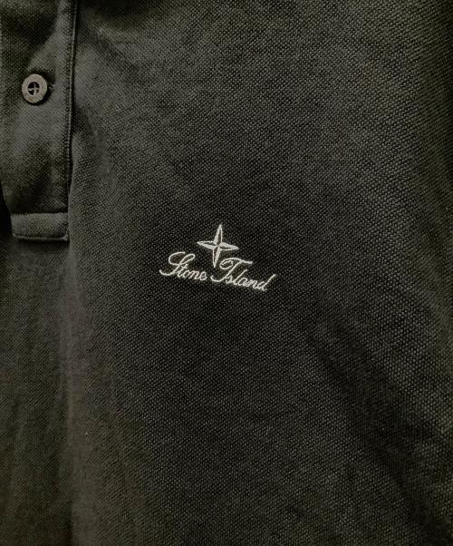 STONE ISLAND（ストーンアイランド）STONE ISLAND (ストーンアイランド) STONEISLANDポロシャツ ブラック サイズ:Mの古着・服飾アイテム