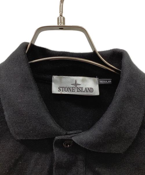 STONE ISLAND（ストーンアイランド）STONE ISLAND (ストーンアイランド) STONEISLANDポロシャツ ブラック サイズ:Mの古着・服飾アイテム