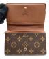 中古・古着 LOUIS VUITTON (ルイ ヴィトン) LOUIS VUITTON　モノグラム　ポルトモネ・ビエ・トレゾール　2つ折り財布 ブラウン：18000円