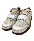NIKE×Travis Scottナイキ×トラヴィススコット）の古着「NIKE　TRAVIS SCOTT　Zoom Field Jaxx　ローカットスニーカー」｜ホワイト×ブラウン