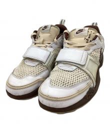 NIKE×Travis Scott（ナイキ×トラヴィススコット）の古着「NIKE　TRAVIS SCOTT　Zoom Field Jaxx　ローカットスニーカー」｜ホワイト×ブラウン