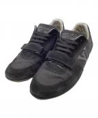LOUIS VUITTONルイ ヴィトン）の古着「LOUIS VUITTON　Big Logo Suede Mesh Sneaker」｜ブラック