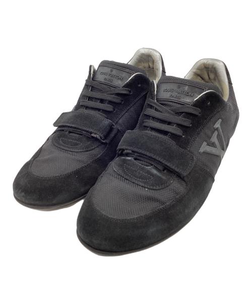 LOUIS VUITTON（ルイ ヴィトン）LOUIS VUITTON (ルイ ヴィトン) LOUIS VUITTON　Big Logo Suede Mesh Sneaker ブラック サイズ:7　1/2の古着・服飾アイテム