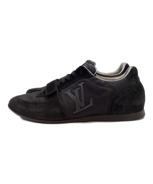 LOUIS VUITTON（ルイ ヴィトン）LOUIS VUITTON (ルイ ヴィトン) LOUIS VUITTON　Big Logo Suede Mesh Sneaker ブラック サイズ:7　1/2の古着・服飾アイテム