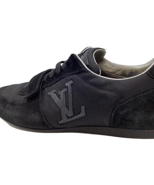 LOUIS VUITTON（ルイ ヴィトン）LOUIS VUITTON (ルイ ヴィトン) LOUIS VUITTON　Big Logo Suede Mesh Sneaker ブラック サイズ:7　1/2の古着・服飾アイテム