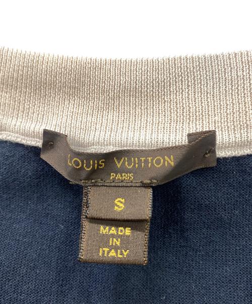LOUIS VUITTON（ルイ ヴィトン）LOUIS VUITTON (ルイ ヴィトン) ノースリーブカットソー ネイビー×ベージュ サイズ:SIZESの古着・服飾アイテム