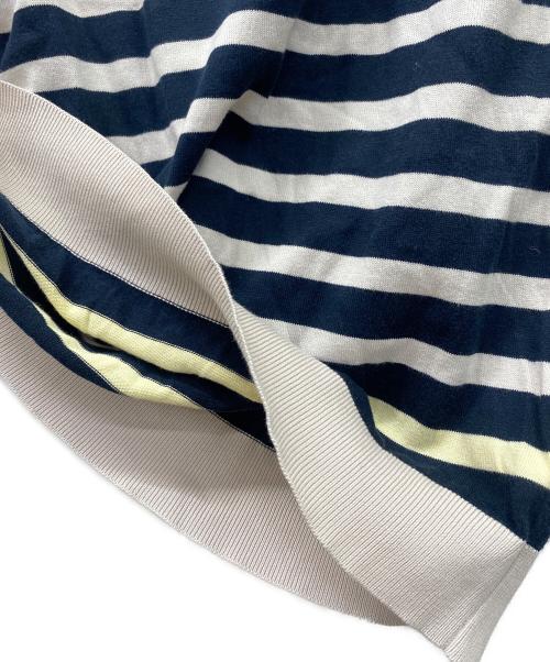 LOUIS VUITTON（ルイ ヴィトン）LOUIS VUITTON (ルイ ヴィトン) ノースリーブカットソー ネイビー×ベージュ サイズ:SIZESの古着・服飾アイテム