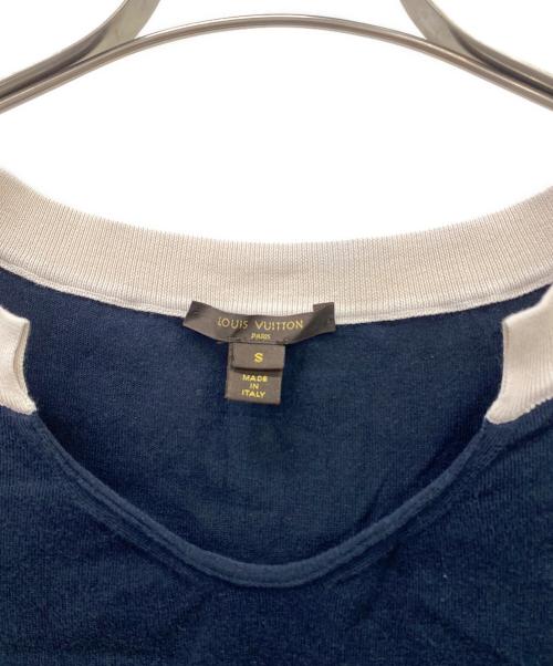 LOUIS VUITTON（ルイ ヴィトン）LOUIS VUITTON (ルイ ヴィトン) ノースリーブカットソー ネイビー×ベージュ サイズ:SIZESの古着・服飾アイテム