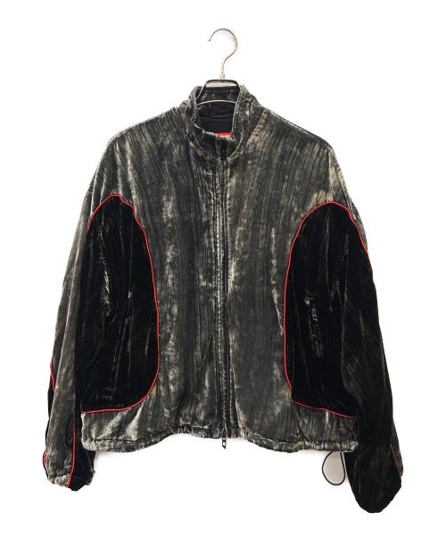 DIESEL（ディーゼル）DIESEL (ディーゼル) ベロアジャケット グレーブrカク サイズ:SIZE42の古着・服飾アイテム