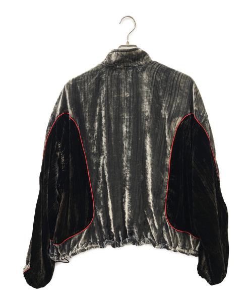 DIESEL（ディーゼル）DIESEL (ディーゼル) ベロアジャケット グレーブrカク サイズ:SIZE42の古着・服飾アイテム