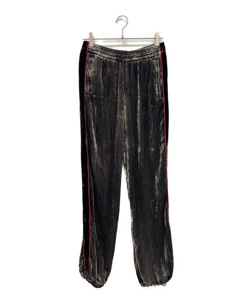 DIESEL（ディーゼル）DIESEL (ディーゼル) ベロアパンツ グレー×ブラック サイズ:40の古着・服飾アイテム