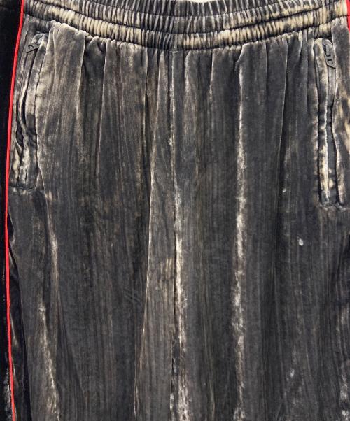 DIESEL（ディーゼル）DIESEL (ディーゼル) ベロアパンツ グレー×ブラック サイズ:40の古着・服飾アイテム