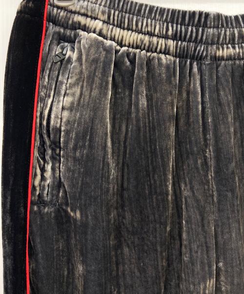 DIESEL（ディーゼル）DIESEL (ディーゼル) ベロアパンツ グレー×ブラック サイズ:40の古着・服飾アイテム