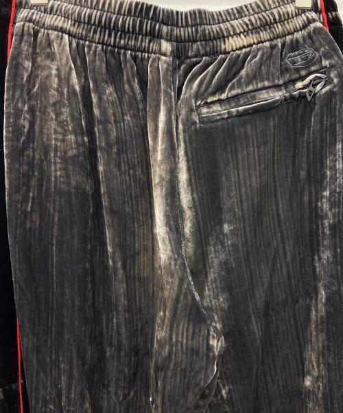 DIESEL（ディーゼル）DIESEL (ディーゼル) ベロアパンツ グレー×ブラック サイズ:40の古着・服飾アイテム