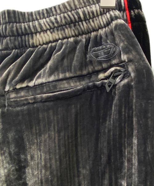 DIESEL（ディーゼル）DIESEL (ディーゼル) ベロアパンツ グレー×ブラック サイズ:40の古着・服飾アイテム