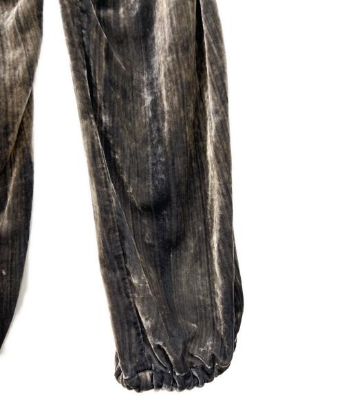 DIESEL（ディーゼル）DIESEL (ディーゼル) ベロアパンツ グレー×ブラック サイズ:40の古着・服飾アイテム