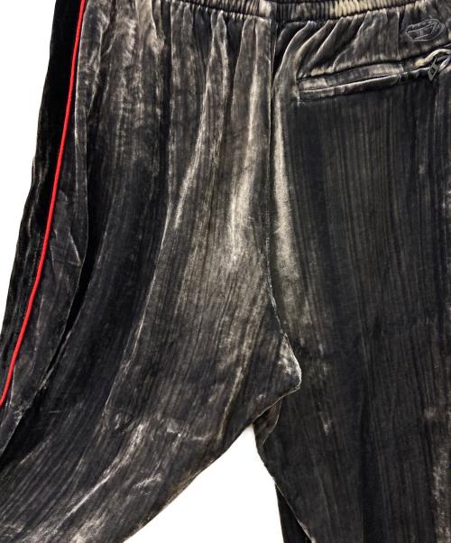 DIESEL（ディーゼル）DIESEL (ディーゼル) ベロアパンツ グレー×ブラック サイズ:40の古着・服飾アイテム