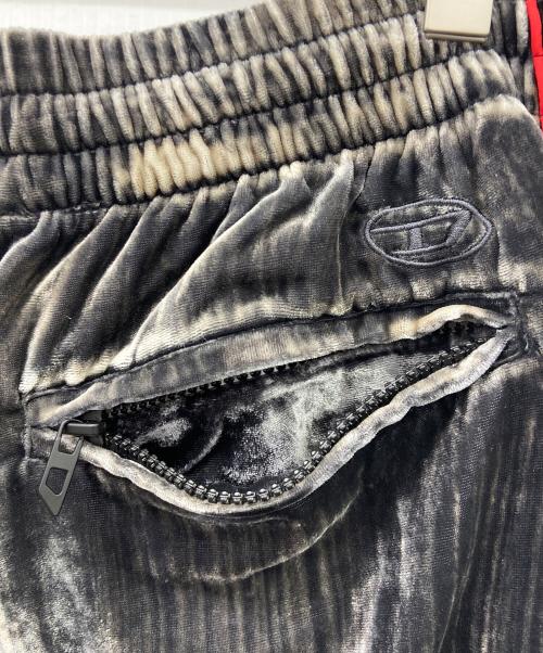 DIESEL（ディーゼル）DIESEL (ディーゼル) ベロアパンツ グレー×ブラック サイズ:40の古着・服飾アイテム