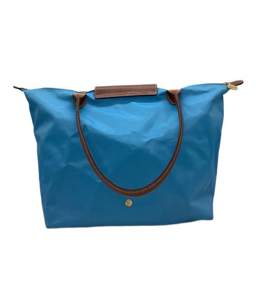 LONGCHAMP（ロンシャン）LONGCHAMP (ロンシャン) LONGCHAMP　ル・プリアージュ　トートバッグ ブルーの古着・服飾アイテム