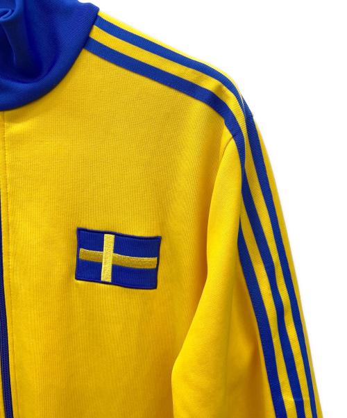 adidas（アディダス）adidas (アディダス) トラックジャケット イエロー×ブルー サイズ:Lの古着・服飾アイテム