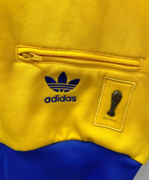 adidas（アディダス）adidas (アディダス) トラックジャケット イエロー×ブルー サイズ:Lの古着・服飾アイテム