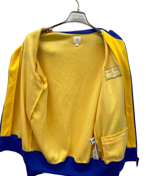 adidas（アディダス）adidas (アディダス) トラックジャケット イエロー×ブルー サイズ:Lの古着・服飾アイテム