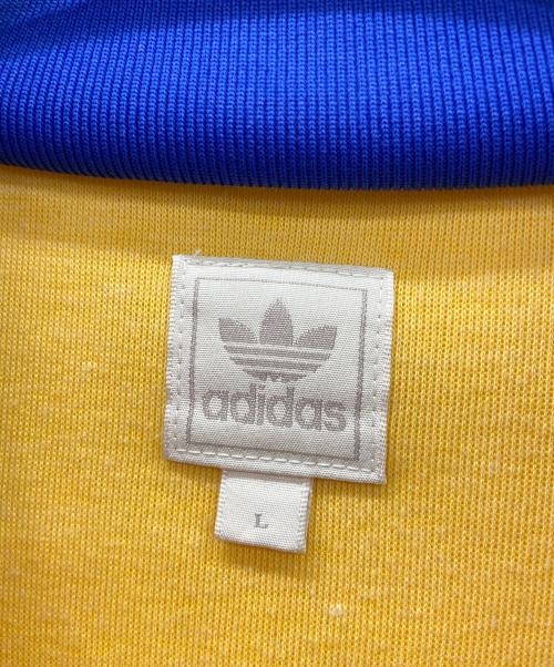adidas（アディダス）adidas (アディダス) トラックジャケット イエロー×ブルー サイズ:Lの古着・服飾アイテム