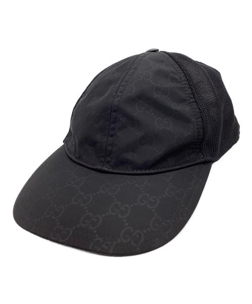 GUCCI（グッチ）GUCCI (グッチ) GUCCI　メッシュキャップ ブラックの古着・服飾アイテム