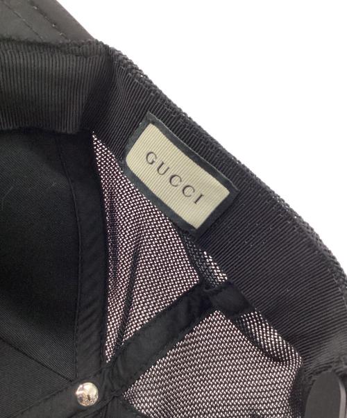 GUCCI（グッチ）GUCCI (グッチ) GUCCI　メッシュキャップ ブラックの古着・服飾アイテム