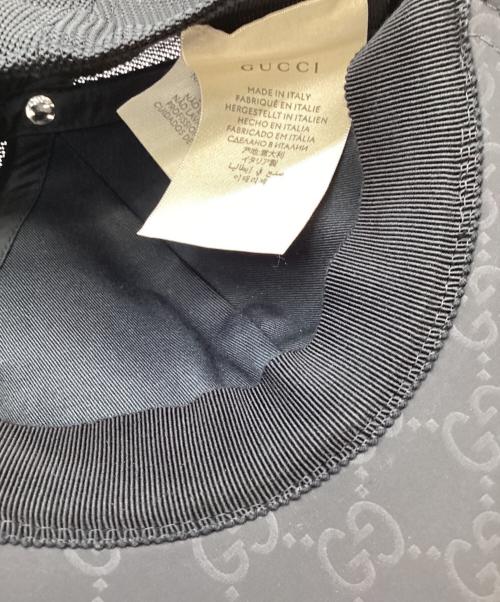 GUCCI（グッチ）GUCCI (グッチ) GUCCI　メッシュキャップ ブラックの古着・服飾アイテム