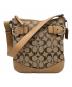 COACH（コーチ）の古着「COACH　シグネチャー　ワンショルダーバッグ」｜ベージュ×ブラウン