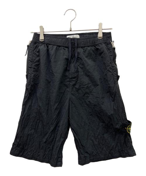 STONE ISLAND（ストーンアイランド）STONE ISLAND (ストーンアイランド) STONE ISLAND　ナイロンメタル イージーショーツ ブラック サイズ:SIZE 71cm (W28)の古着・服飾アイテム