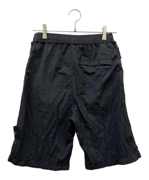 STONE ISLAND（ストーンアイランド）STONE ISLAND (ストーンアイランド) STONE ISLAND　ナイロンメタル イージーショーツ ブラック サイズ:SIZE 71cm (W28)の古着・服飾アイテム