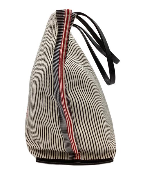 LONGCHAMP（ロンシャン）LONGCHAMP (ロンシャン) LONGCHAMP　ロゾトートバッグ　トートバッグ ベージュ×ブラックの古着・服飾アイテム