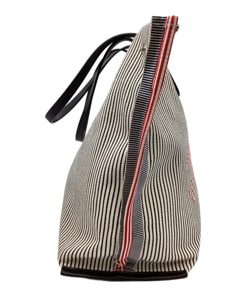 LONGCHAMP（ロンシャン）LONGCHAMP (ロンシャン) LONGCHAMP　ロゾトートバッグ　トートバッグ ベージュ×ブラックの古着・服飾アイテム