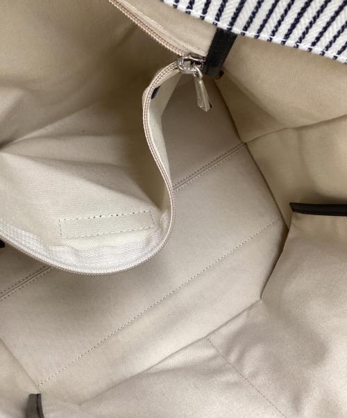 LONGCHAMP（ロンシャン）LONGCHAMP (ロンシャン) LONGCHAMP　ロゾトートバッグ　トートバッグ ベージュ×ブラックの古着・服飾アイテム