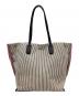LONGCHAMP (ロンシャン) LONGCHAMP　ロゾトートバッグ　トートバッグ ベージュ×ブラック：22000円