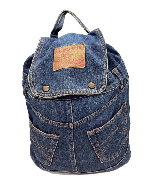 KENZO JEANS（ケンゾージーンズ）KENZO JEANS (ケンゾージーンズ) KENZO JEANS　デニムリュック インディゴの古着・服飾アイテム