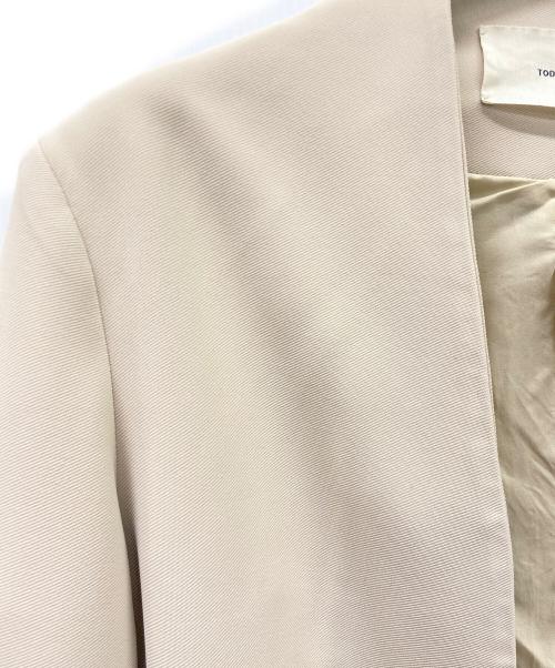 TODAYFUL（トゥデイフル）TODAYFUL (トゥデイフル) カラーレスツイルジャケット ベージュ サイズ:SIZE36の古着・服飾アイテム