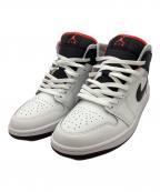 NIKEナイキ）の古着「NIKE　AIR JORDAN1 Mid "Summit White/Neutral Grey"　スニーカー」｜ホワイト×ブラック