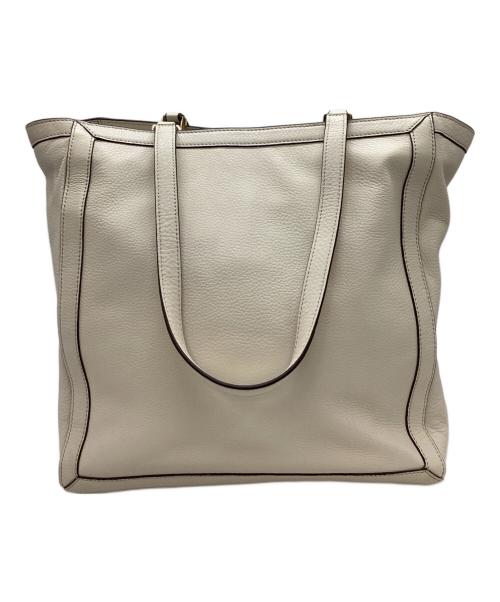 TORY BURCH（トリーバーチ）TORY BURCH (トリーバーチ) TORY BURCH　トートバッグ ホワイトの古着・服飾アイテム
