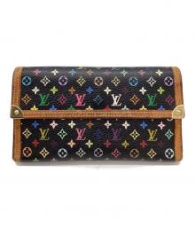 LOUIS VUITTON（ルイ ヴィトン）の古着「LOUIS VUITTON  モノグラム・マルチカラー　長財布」｜ブラック