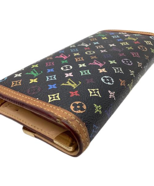 LOUIS VUITTON（ルイ ヴィトン）LOUIS VUITTON (ルイ ヴィトン) LOUIS VUITTON  モノグラム・マルチカラー　長財布 ブラックの古着・服飾アイテム