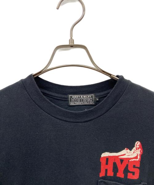 Hysteric Glamour（ヒステリックグラマー）Hysteric Glamour (ヒステリックグラマー) 半袖カットソー ブラック サイズ:Lの古着・服飾アイテム